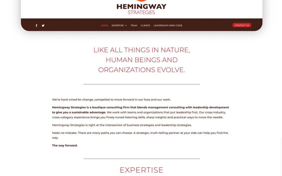Hemingway Strategies Website Development